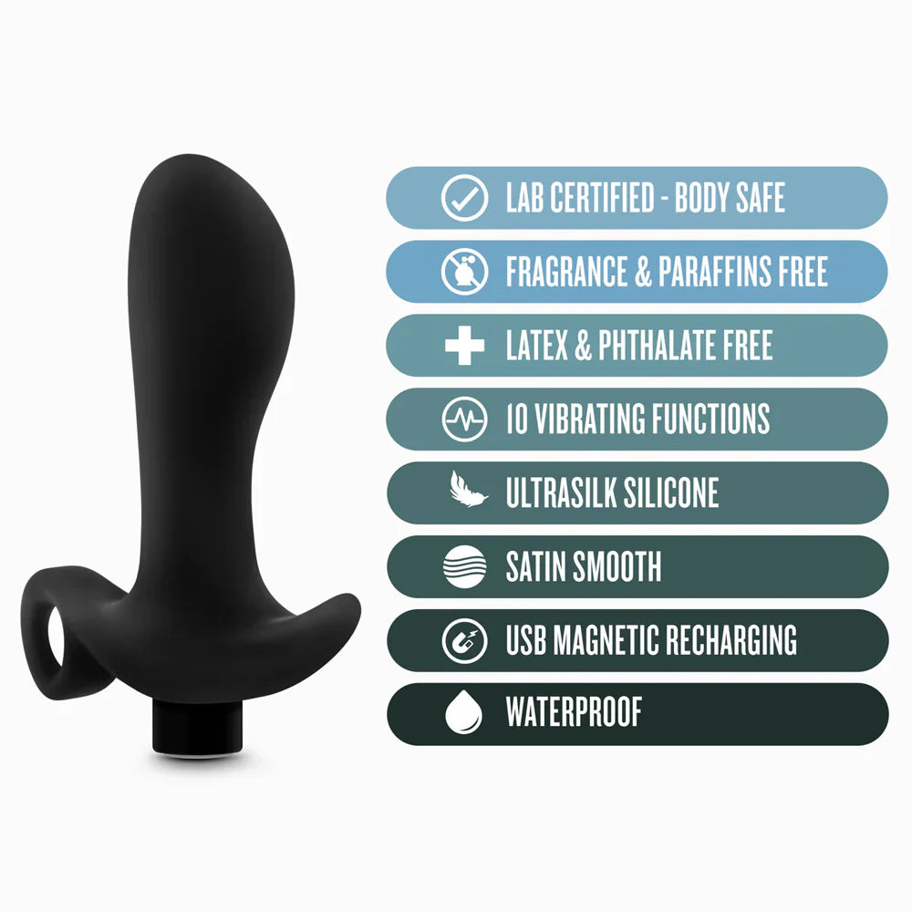 Anal Adventures - Silicone Prostate Massager with loop