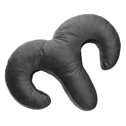 Arie Duo Spooning Pillow with Palm Vibrator Black