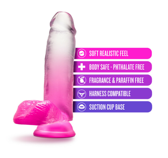 B Yours Sugar Magnolia  7" Dildo Fuchsia