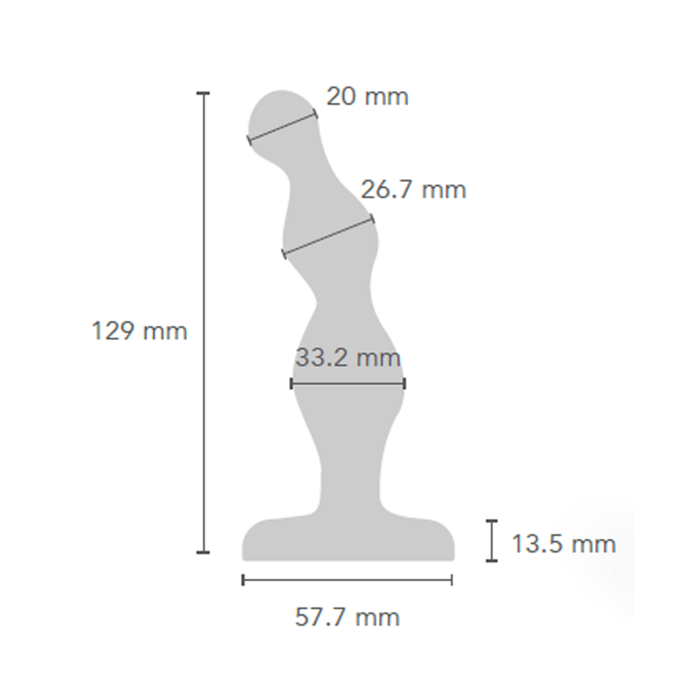 b-Vibe Anal Beads - Stainless Steel