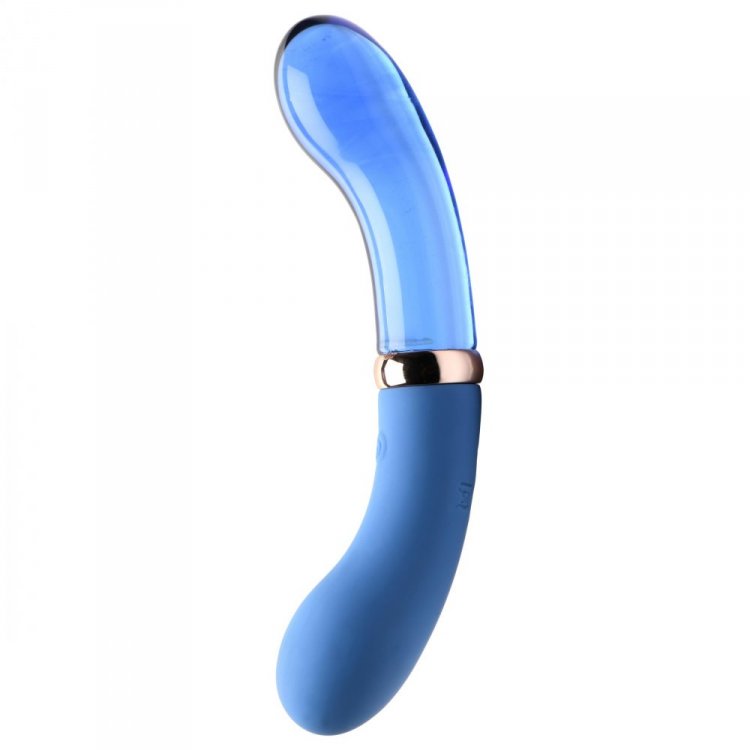 10X Dual End G-Spot Silicone/Glass Vibe*