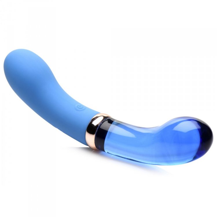 10X Dual End G-Spot Silicone/Glass Vibe*