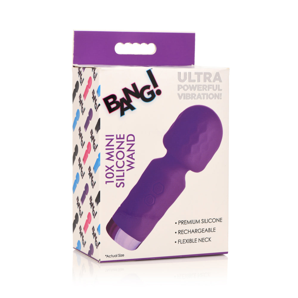 10X Mini Silicone Wand - Purple