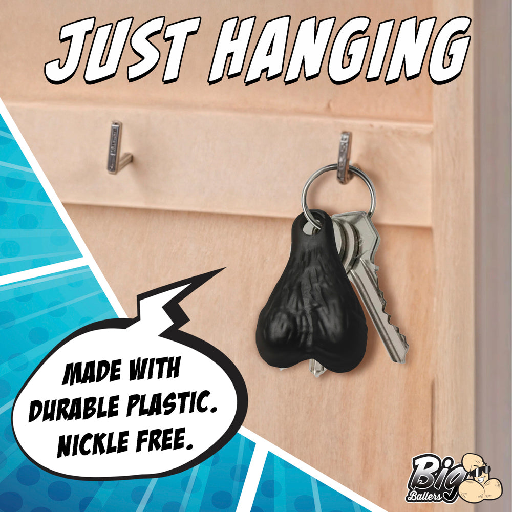 Big Nuts Keychain - Black