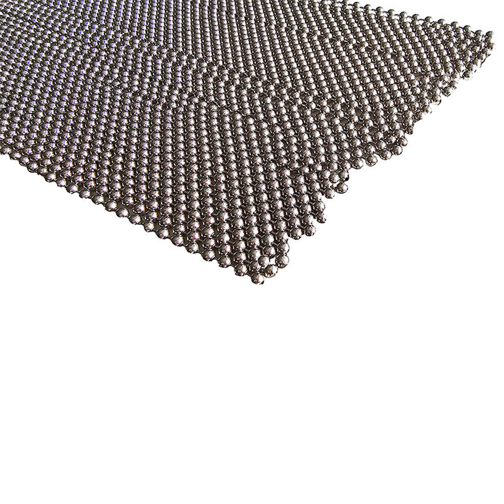 Beaded Metal Flogger with Wooden Handle